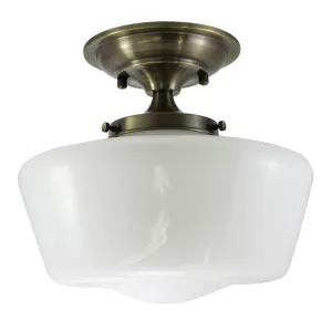 12" Schoolhouse Semi-Flush Mount