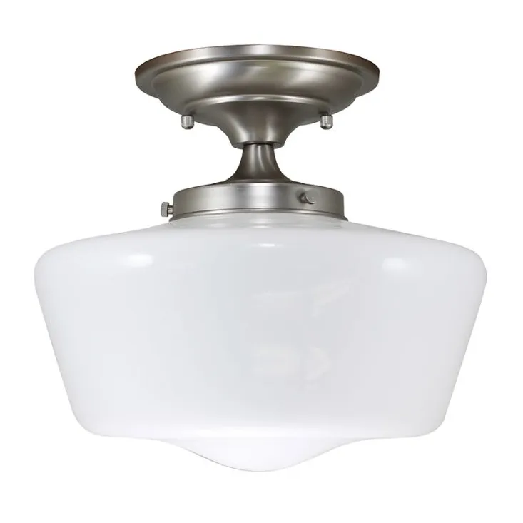 12" Schoolhouse Semi-Flush Mount