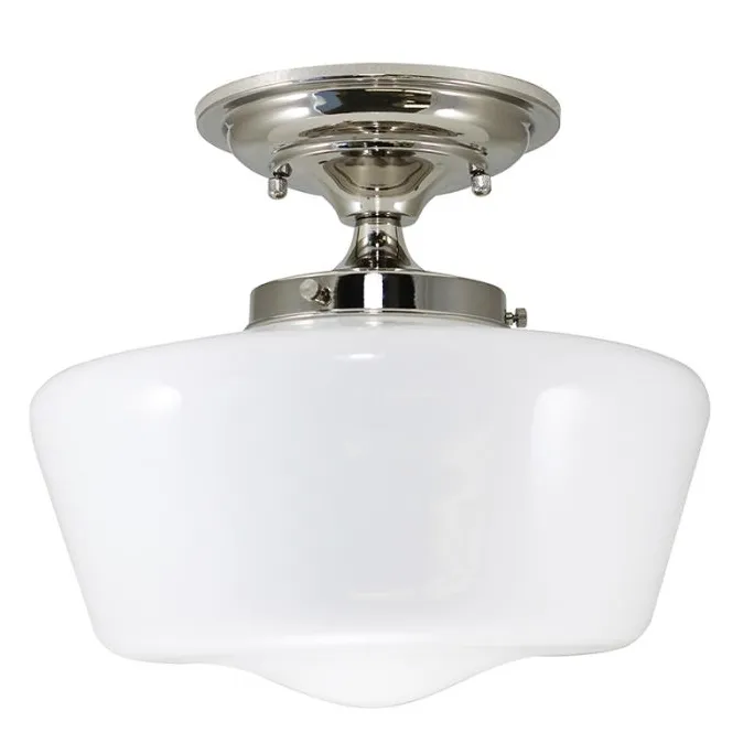 12" Schoolhouse Semi-Flush Mount