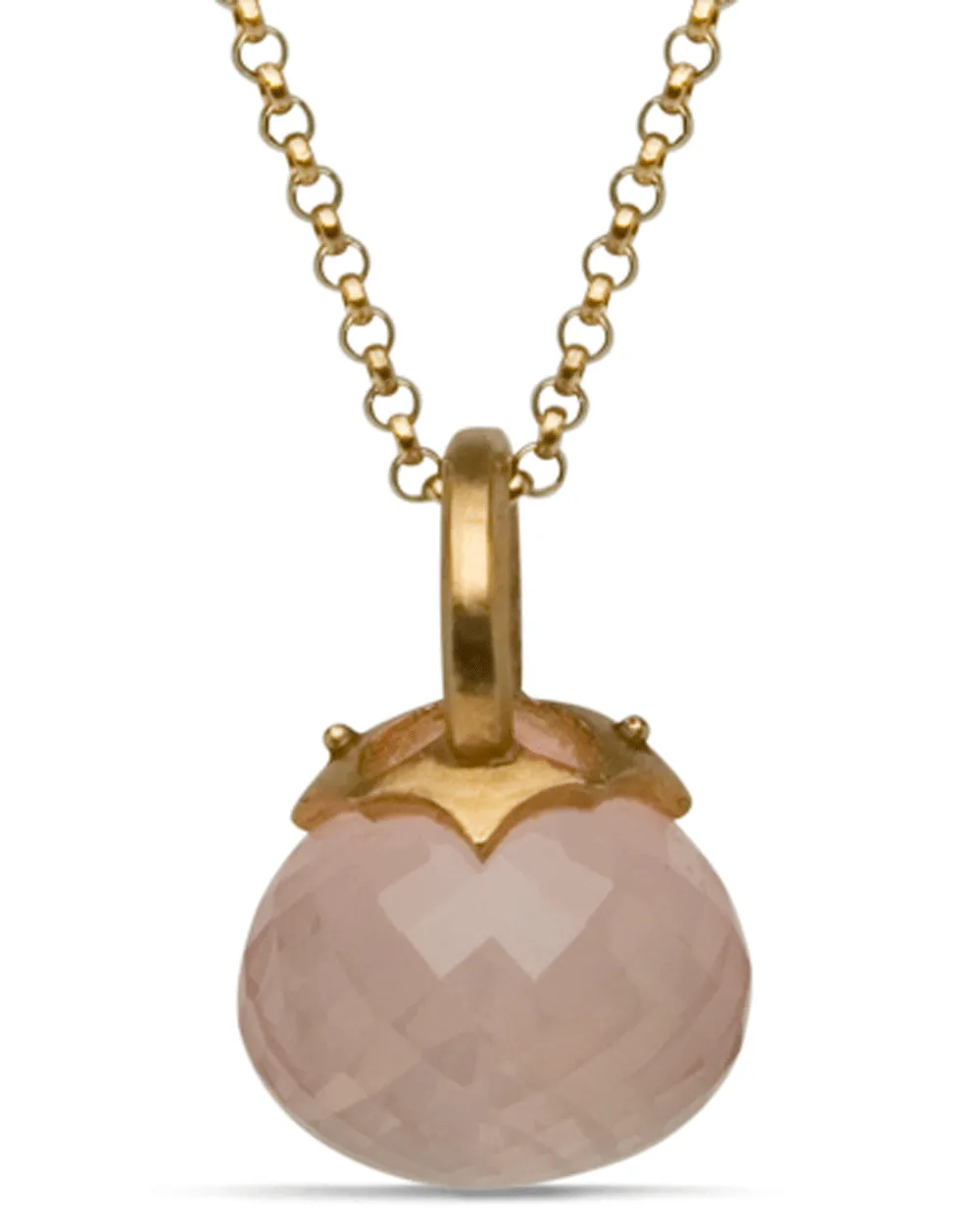 18k Yellow Gold Bell Jar Necklace