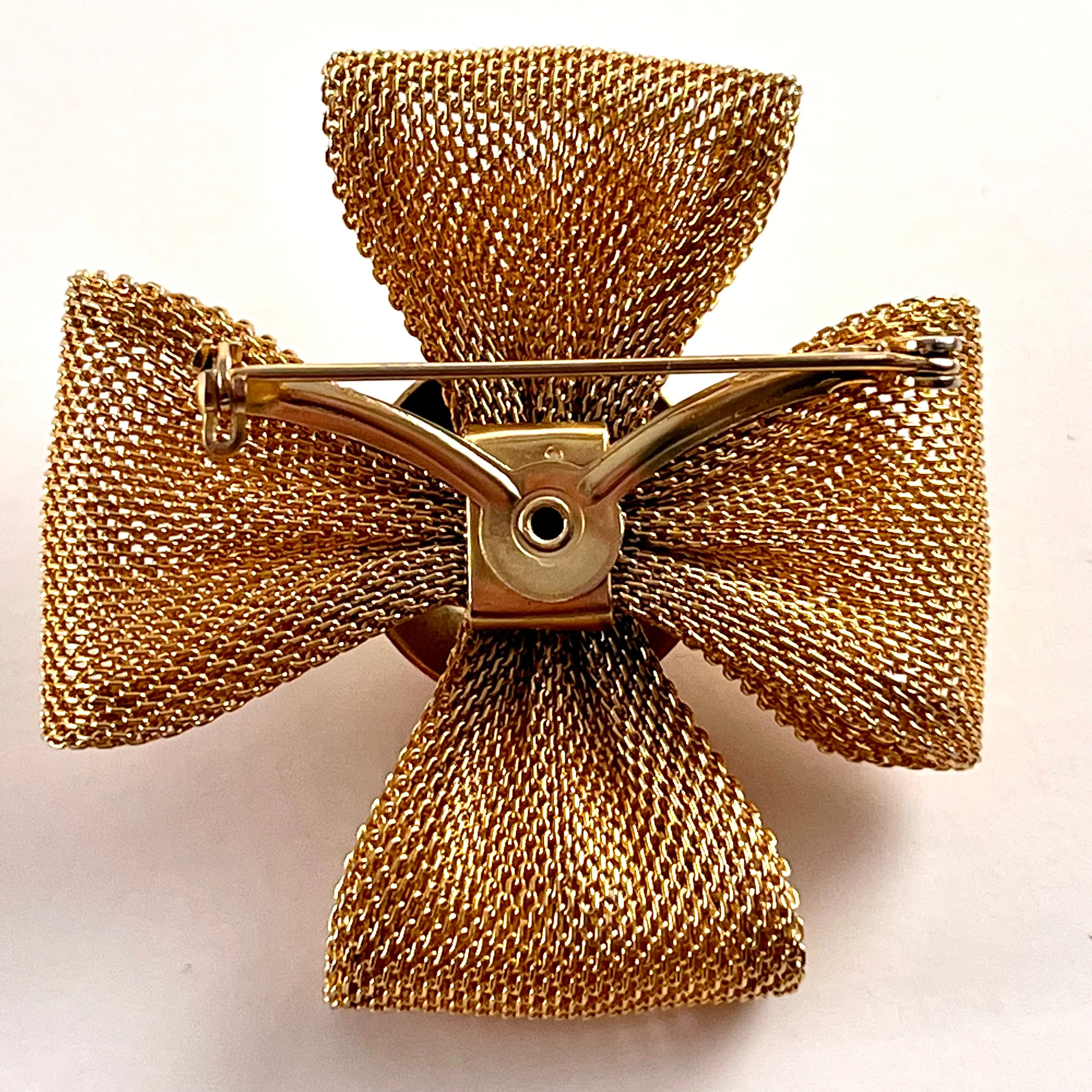 1960s Mesh Flower Brooch