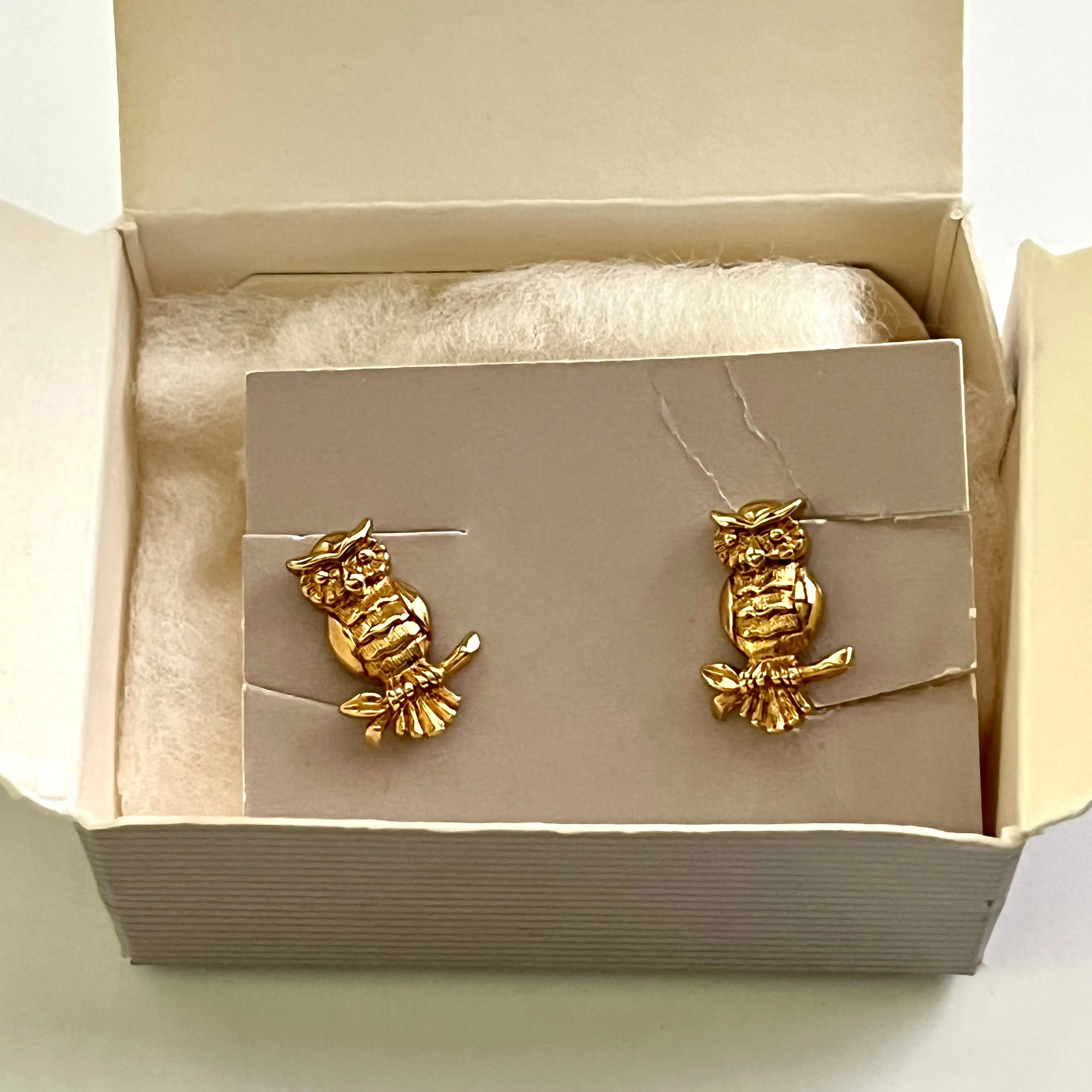 1991 Avon Hooty Owl Earrings