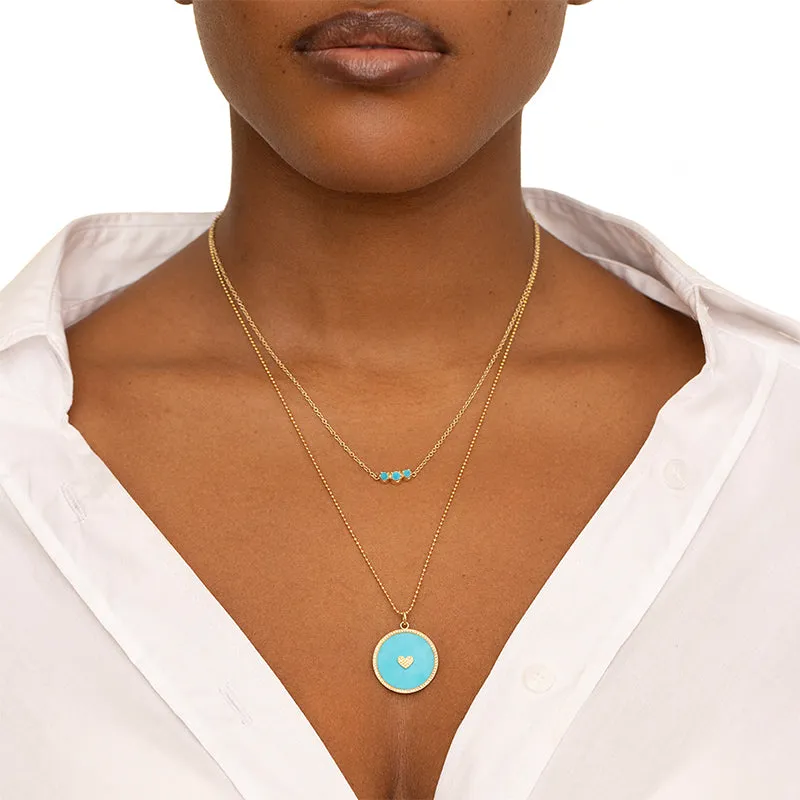 3 Illusion Set Turquoise Necklace