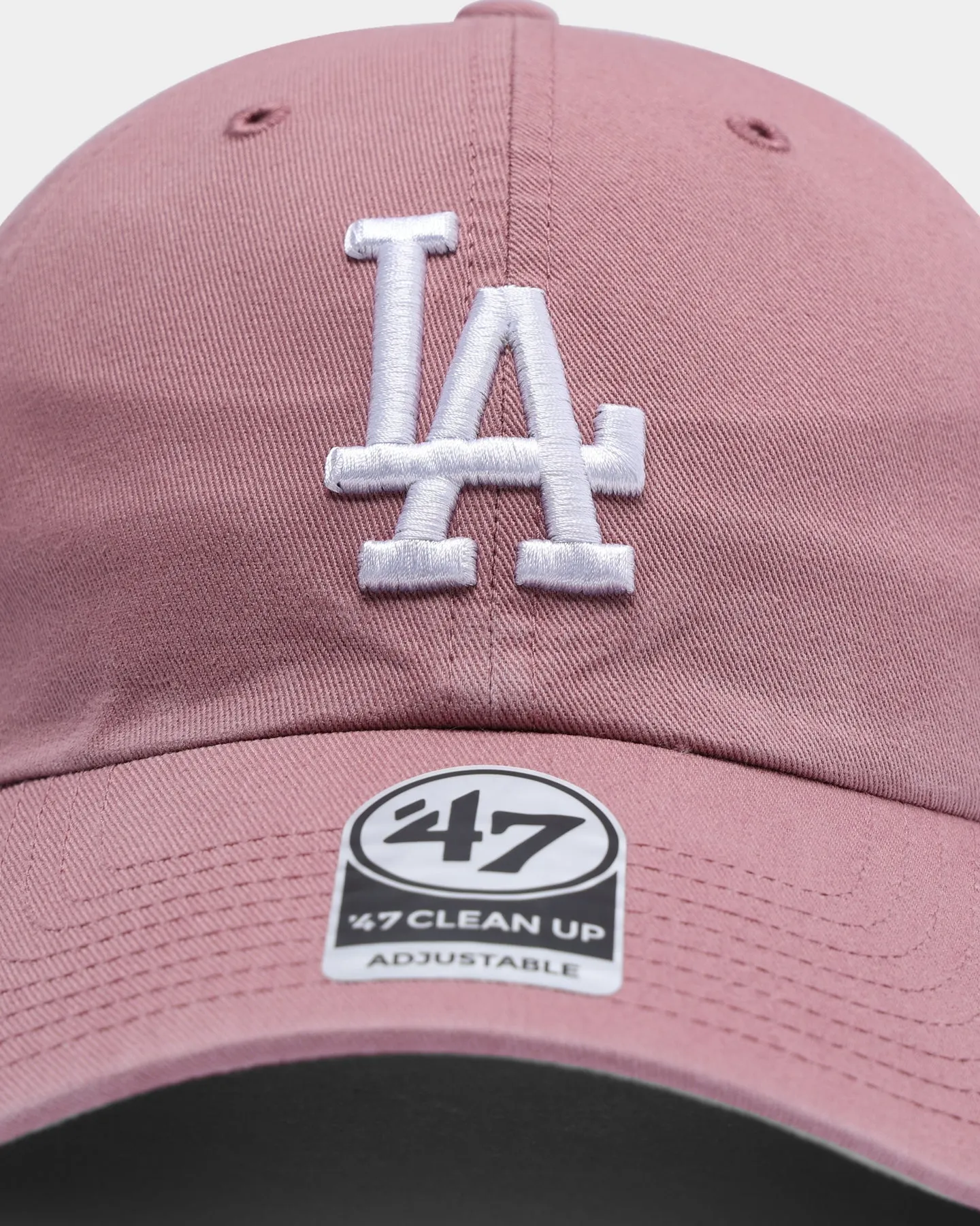 47 Brand Los Angeles Dodgers Clean Up Strapback Mauve