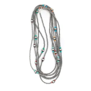 4mm & 8mm Navajo Pearls - Multi (150")