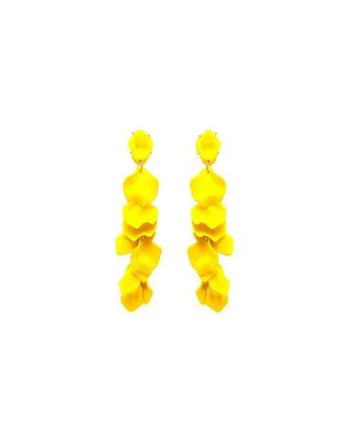 8 By Yoox Women Earrings Yellow -- --