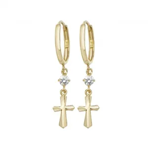 9ct Yellow Gold Drop Earrings ER1126