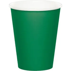 9oz Emerald Green Paper Cups (8ct)