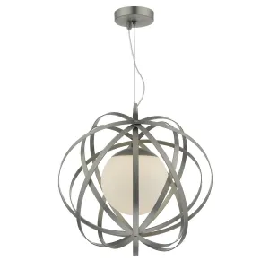 Abraham 1 Light Pendant Sat Chrome