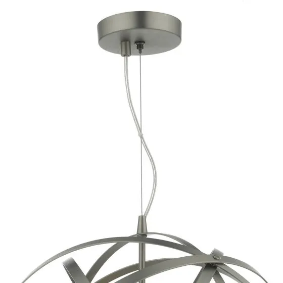 Abraham 1 Light Pendant Sat Chrome