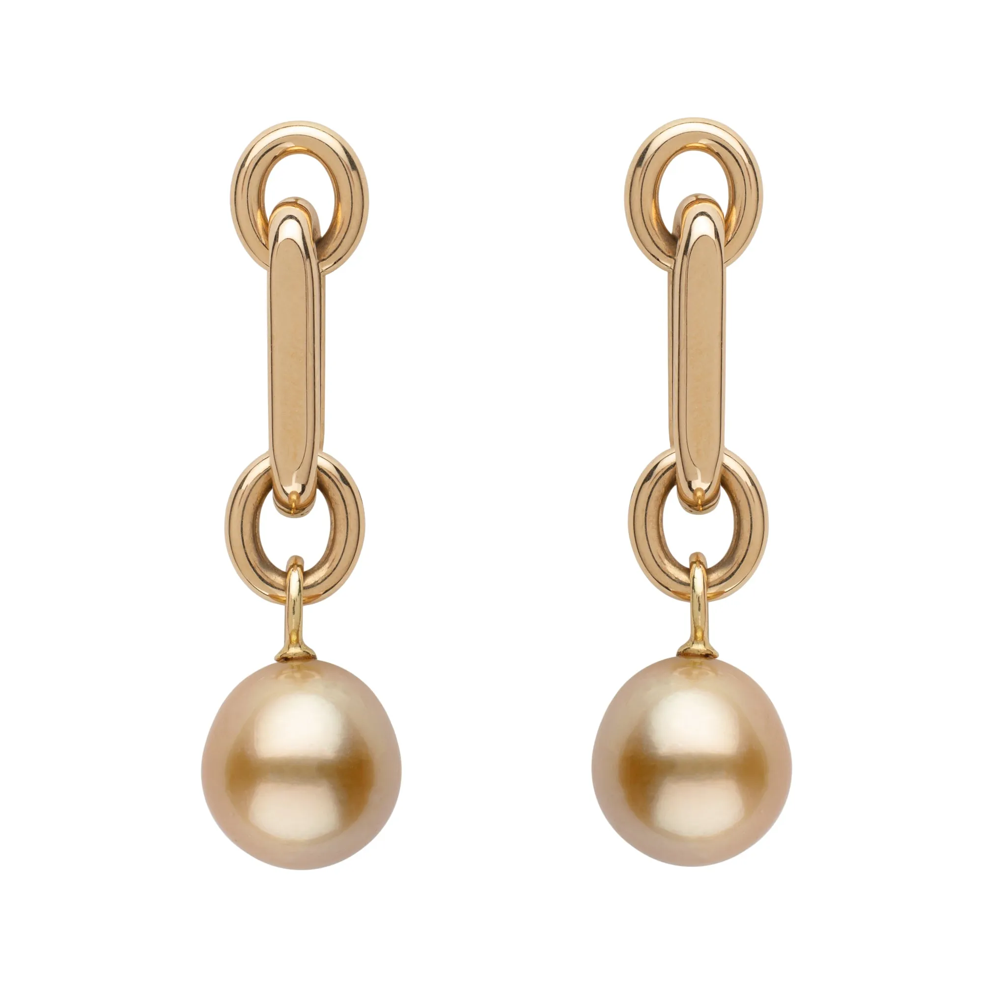 Amalfi Golden  South Sea Pearl Earrings