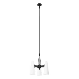 Beacon 3-Light Pendant Light By Modway - EEI-5647 - Opal Black