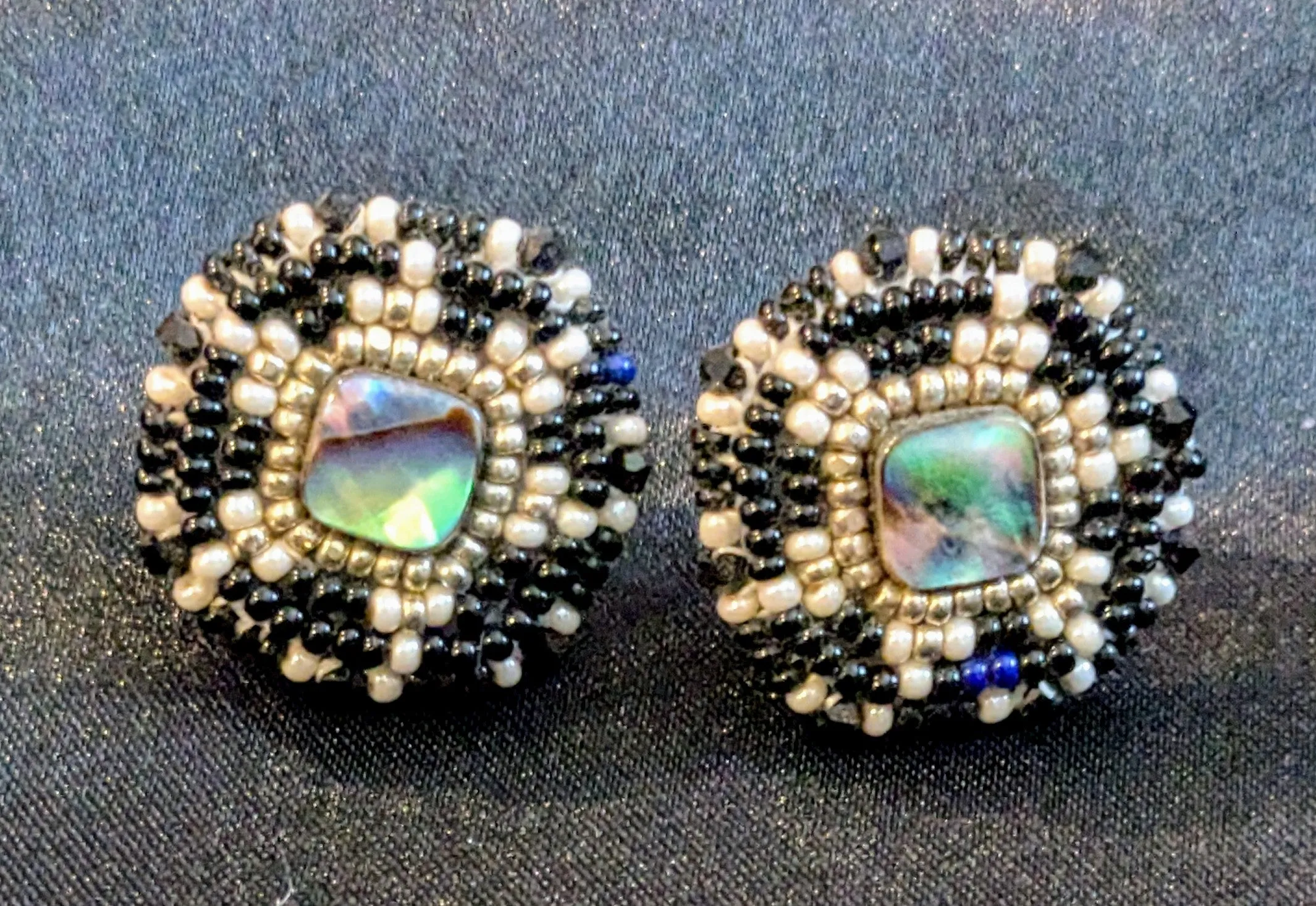 Beaded Stud Earrings