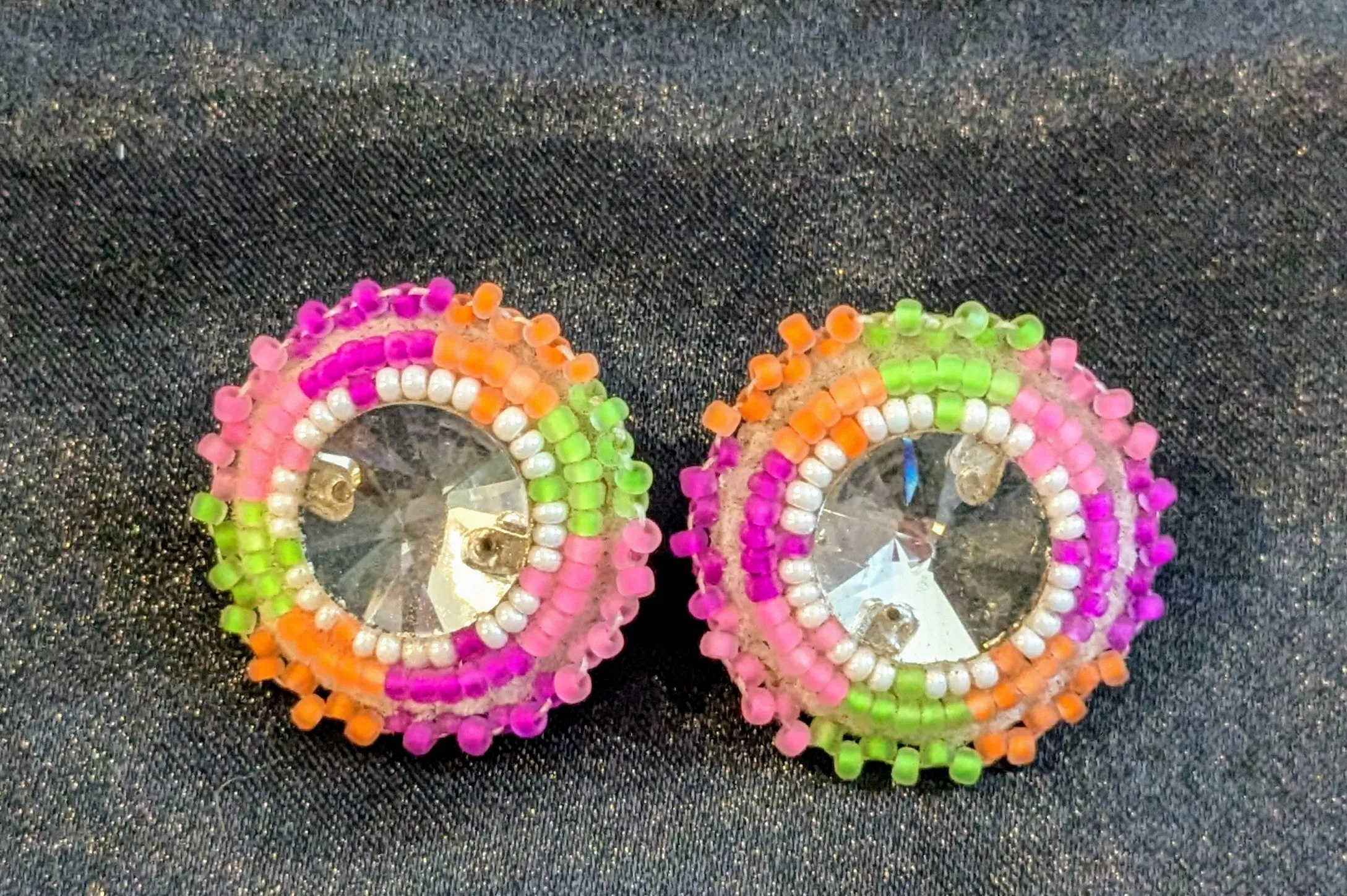 Beaded Stud Earrings