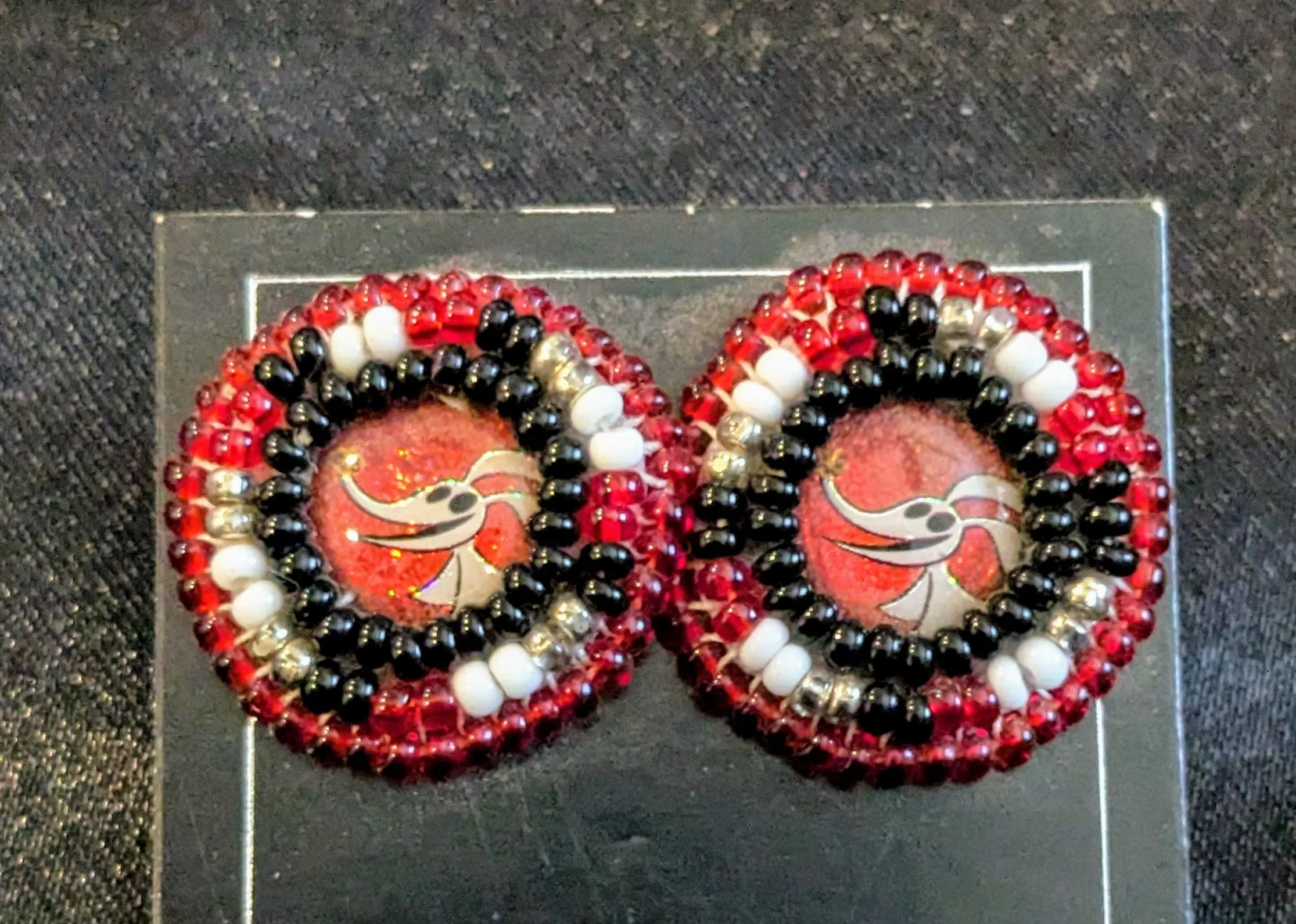 Beaded Stud Earrings