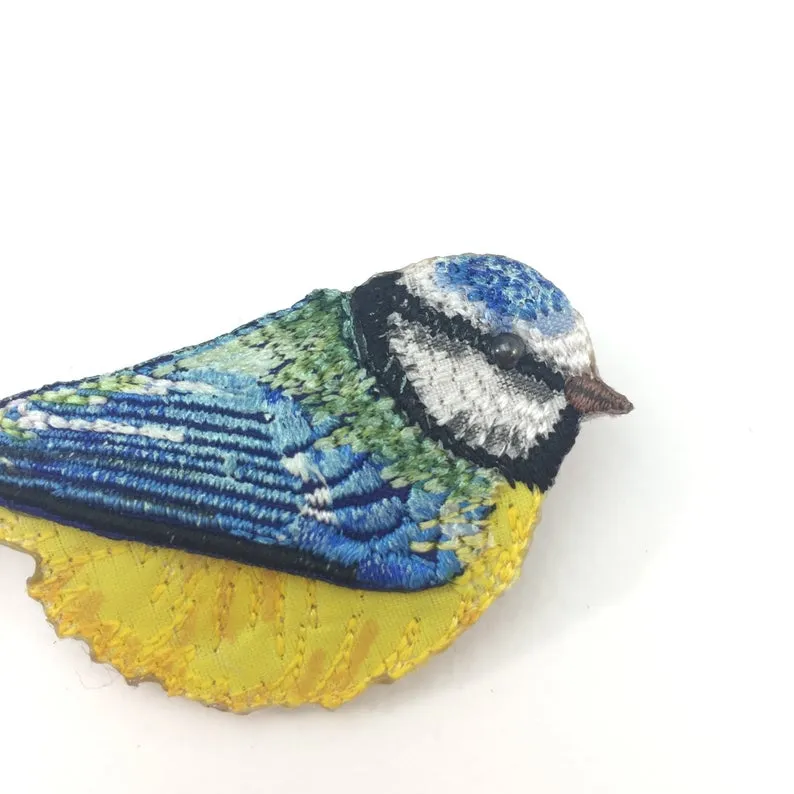 Blue Tit Brooch