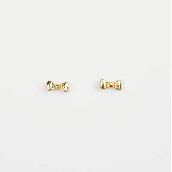 Bow Tie Earring | Gold