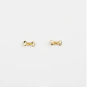 Bow Tie Earring | Gold