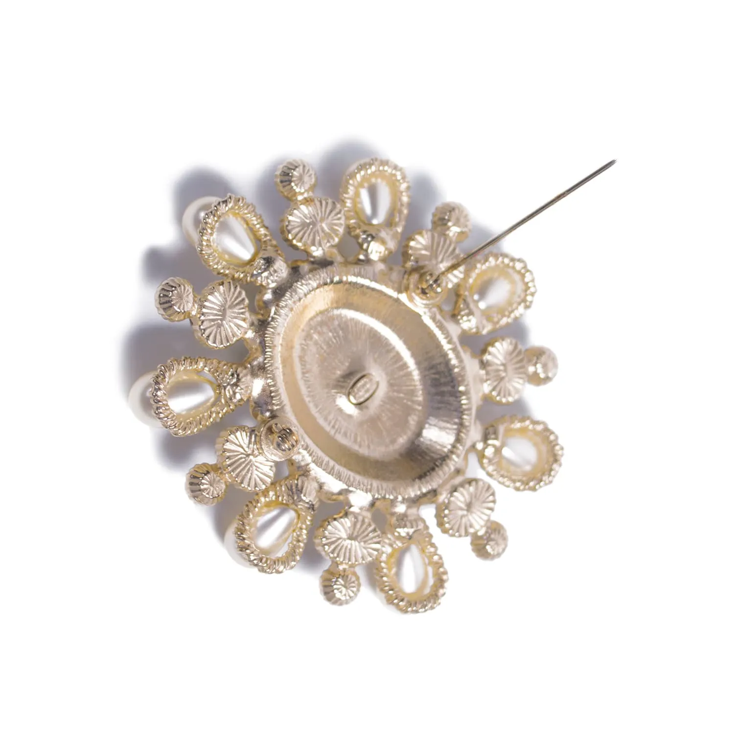 Chanel White Pearl Brooch