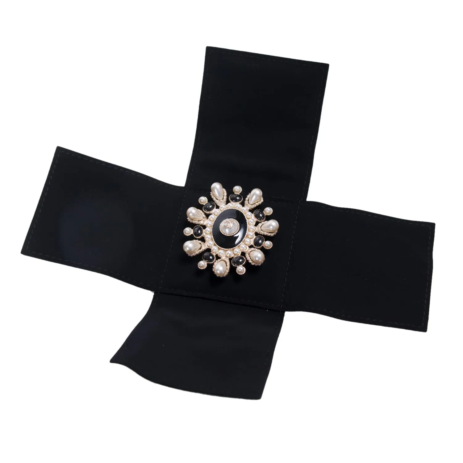 Chanel White Pearl Brooch