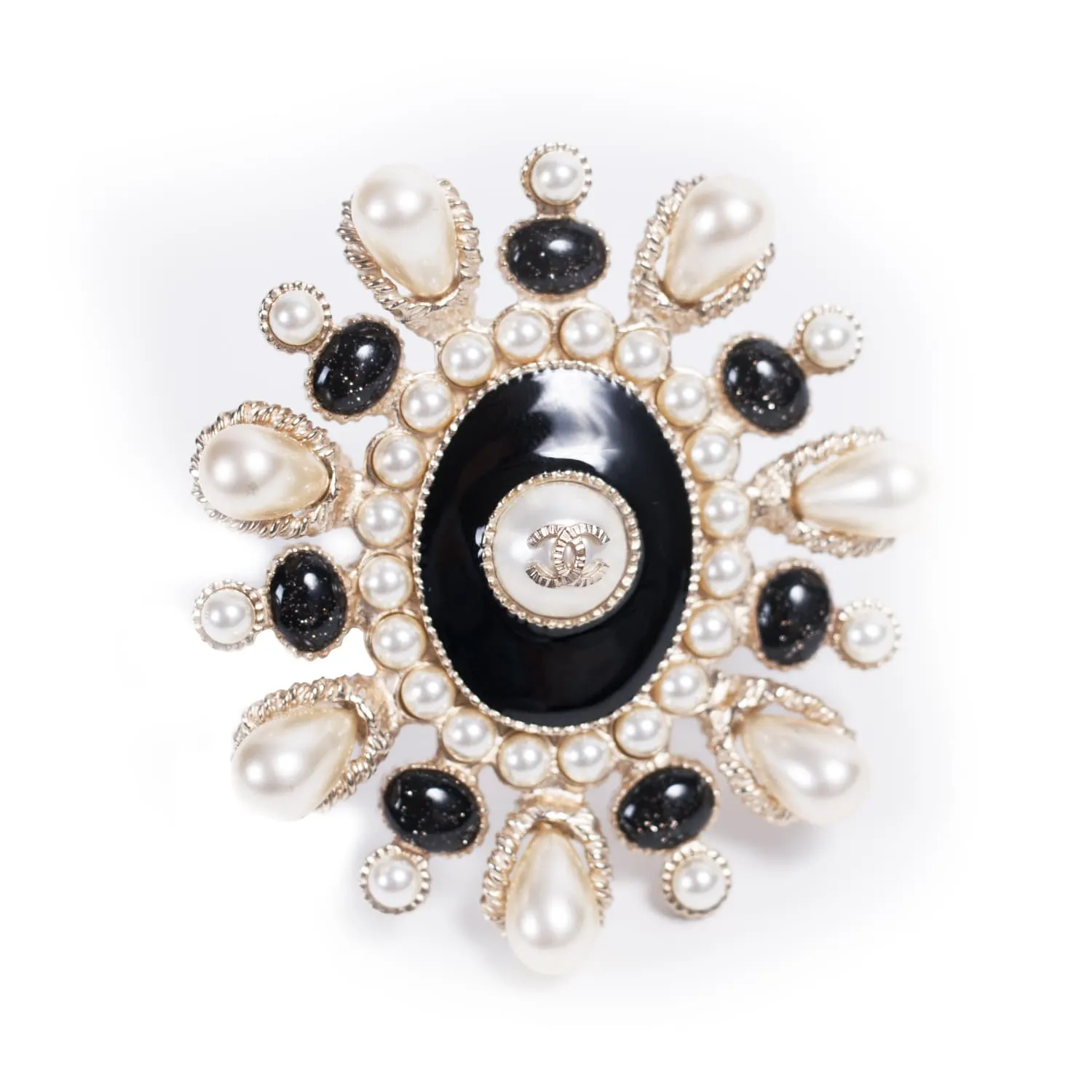 Chanel White Pearl Brooch