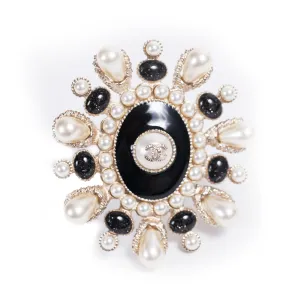 Chanel White Pearl Brooch