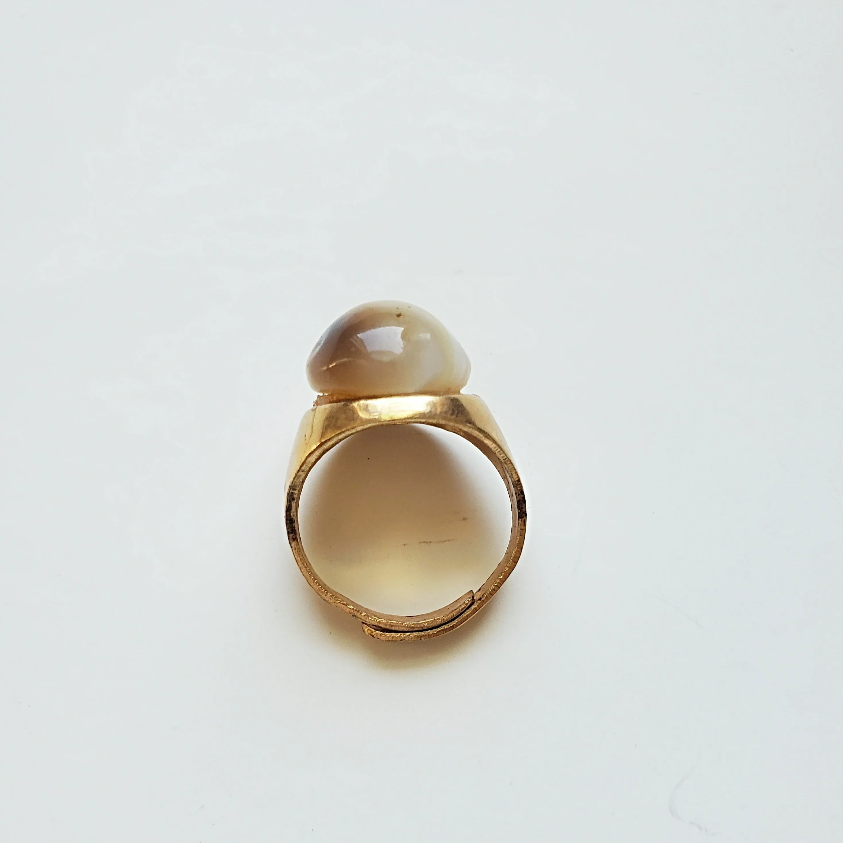 Clear Opal Gold Ring