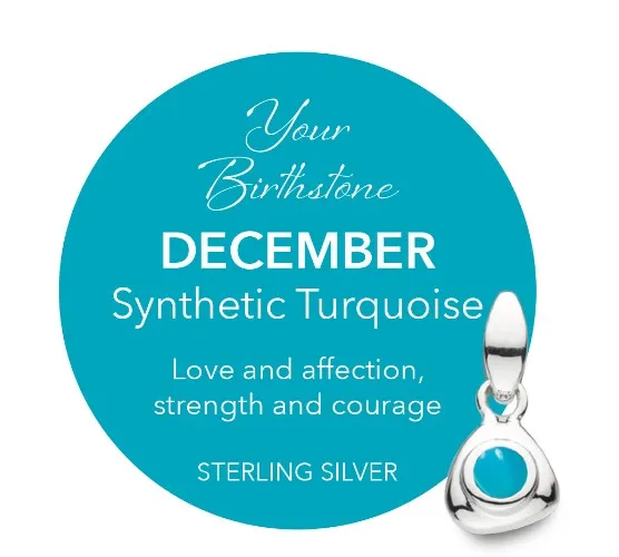 Coast December Birthstone Turquoise Tag Necklace