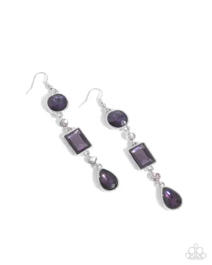 Complete Charisma - Purple Earrings - Paparazzi Accessories