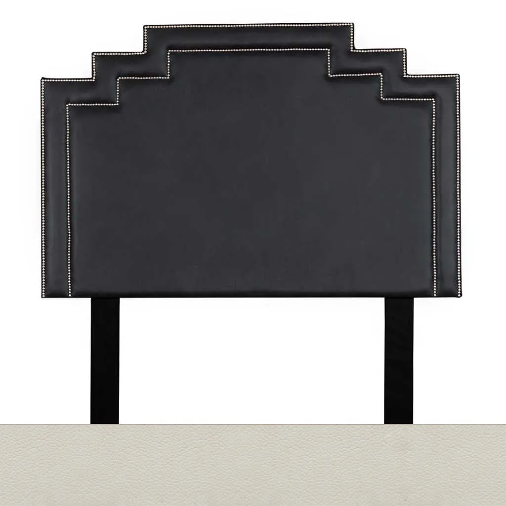 Crown Leather Headboard - Queen