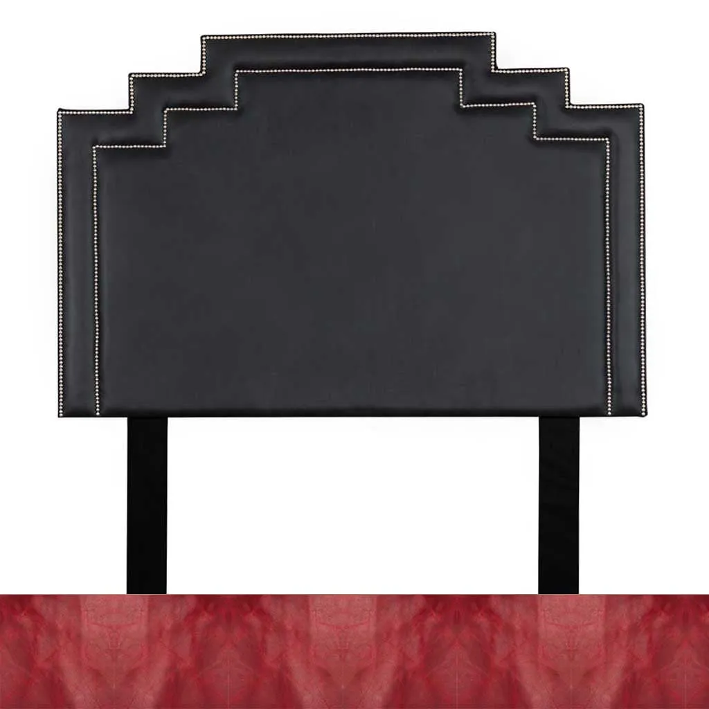 Crown Leather Headboard - Queen