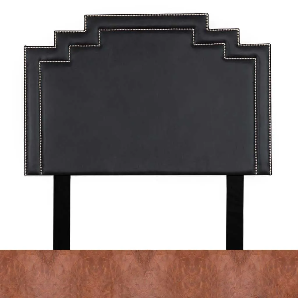 Crown Leather Headboard - Queen