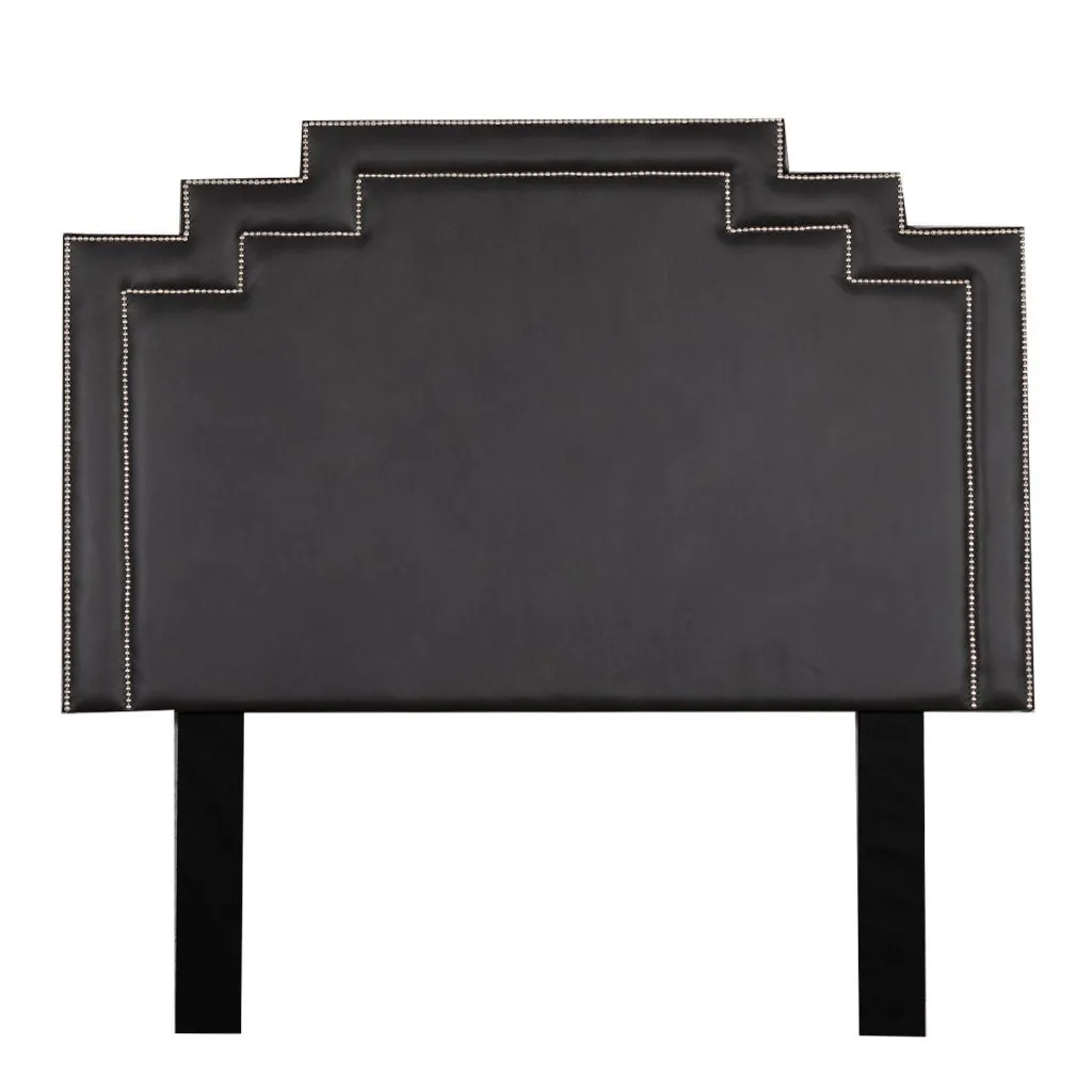 Crown Leather Headboard - Queen