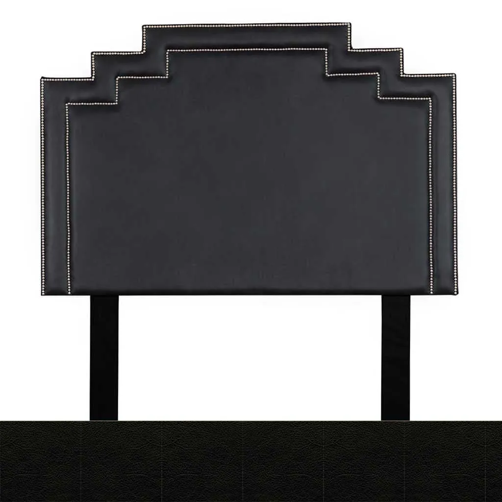 Crown Leather Headboard - Queen