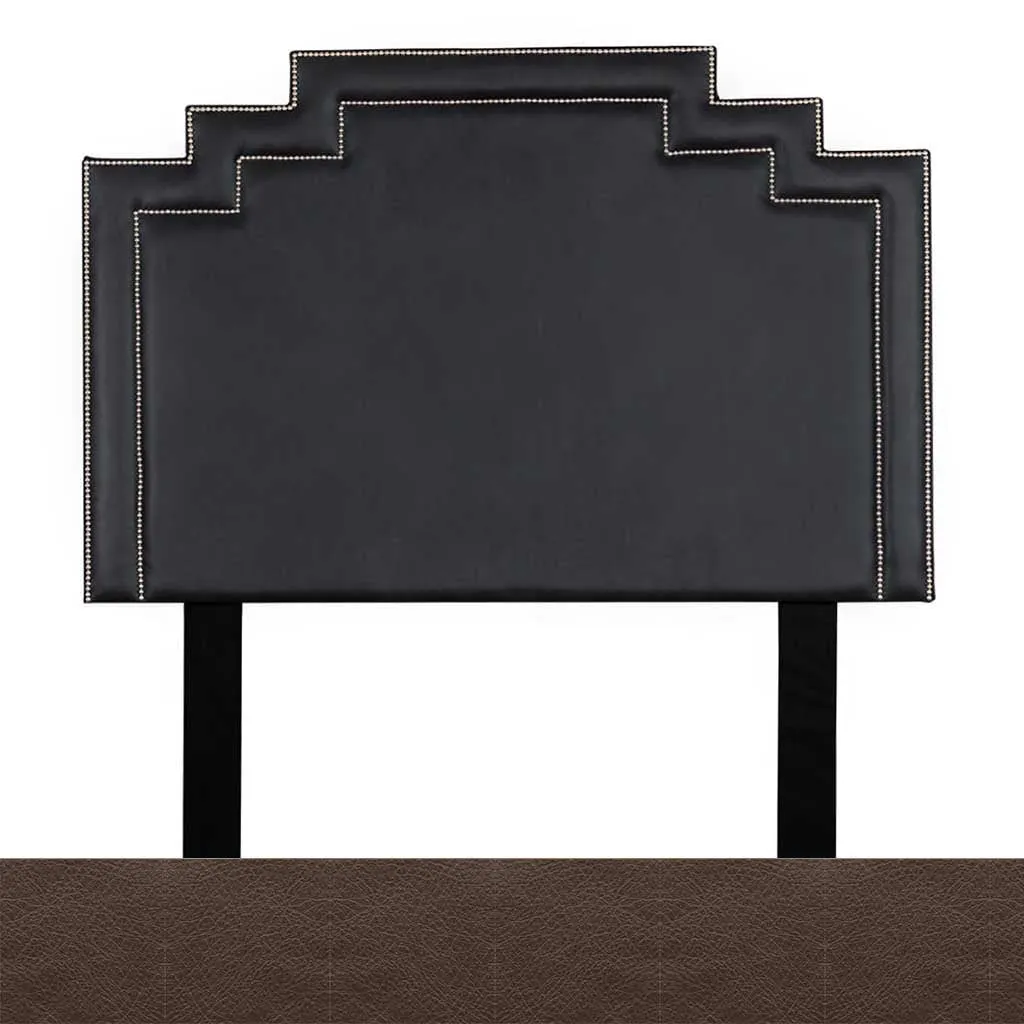 Crown Leather Headboard - Queen