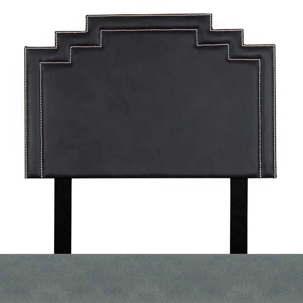 Crown Leather Headboard - Queen