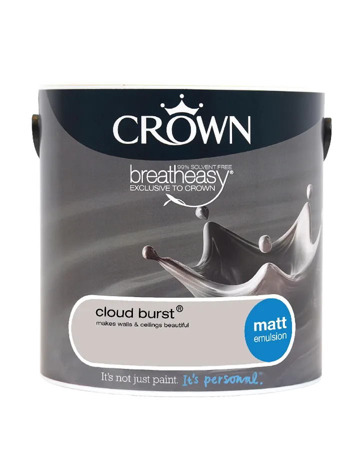 Crown Paints Matt Breatheasy Coloured Emulsion 2.5kg