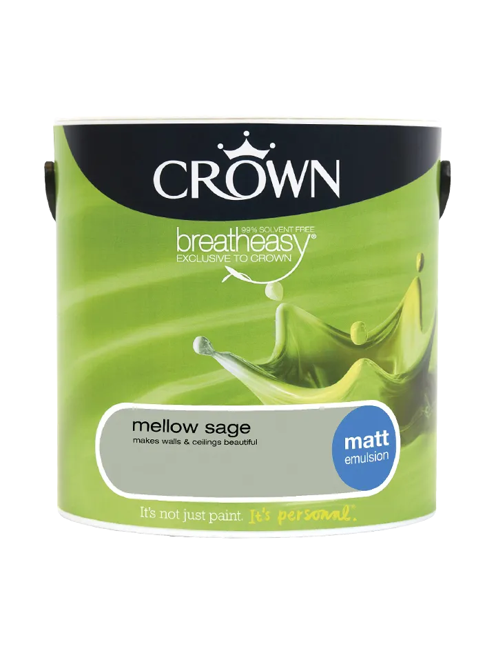 Crown Paints Matt Breatheasy Coloured Emulsion 2.5kg