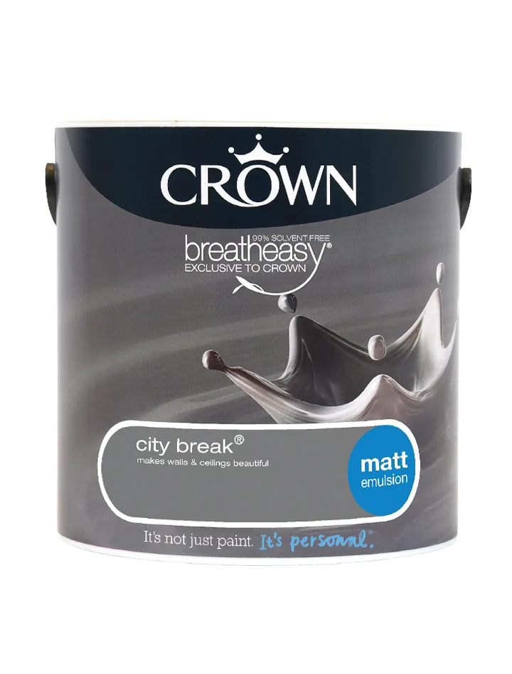 Crown Paints Matt Breatheasy Coloured Emulsion 2.5kg