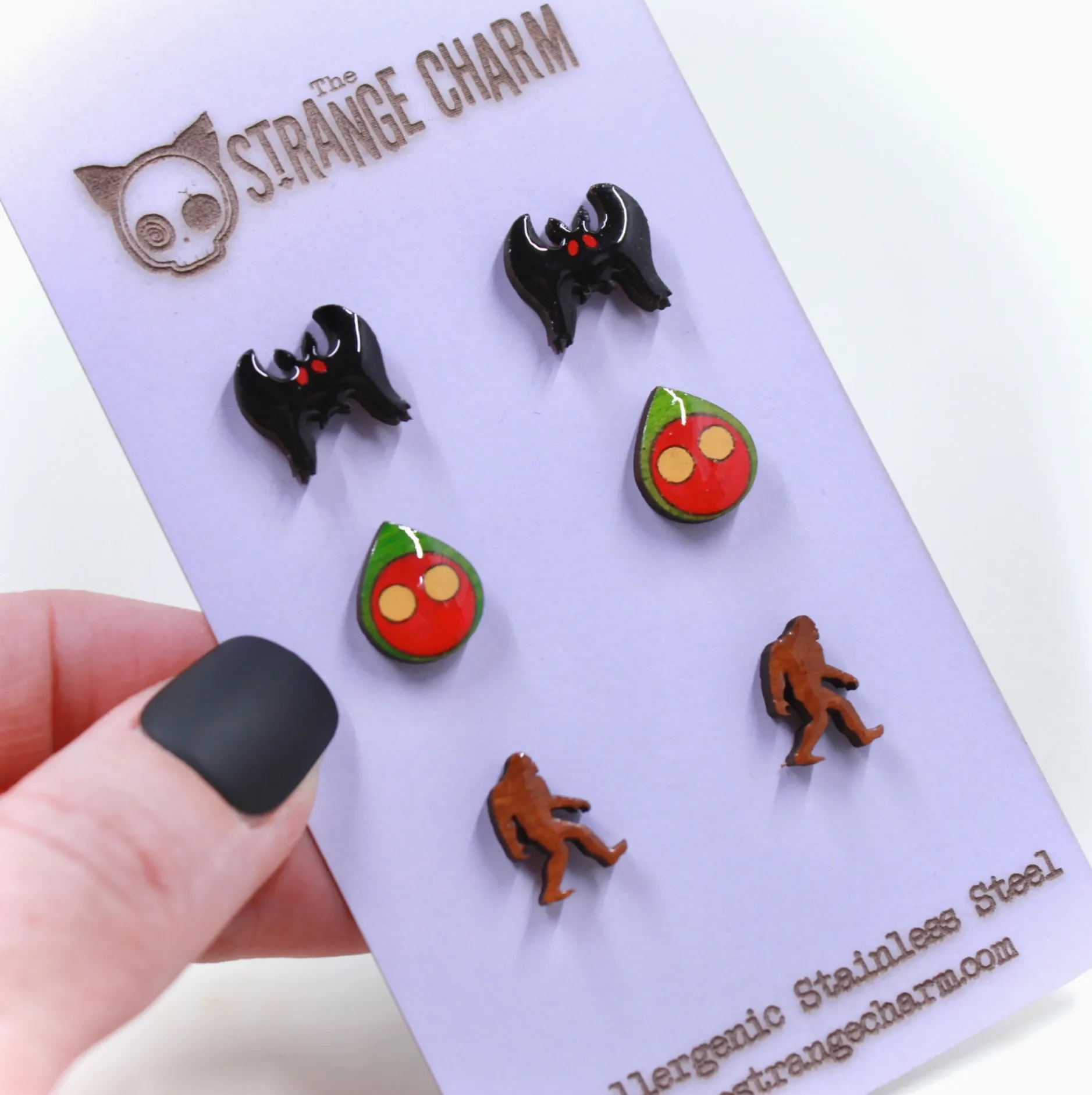 Cryptid Stud Earrings Set