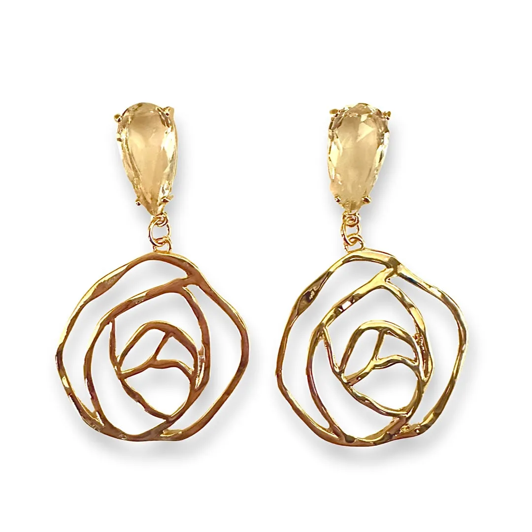 Crysta Rose Teardrop Statement Earrings