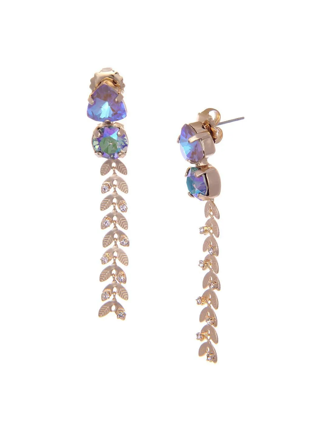 Crystal Trail Earrings Blue