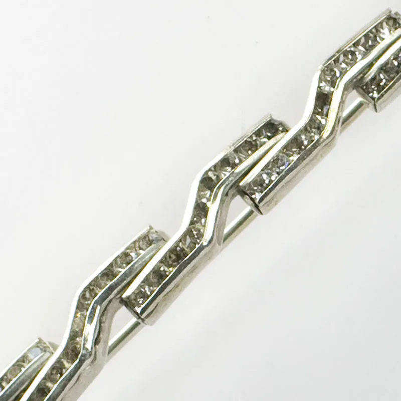 Diamanté Lightning Bolt 1930s Brooch by Schreiber & Hiller