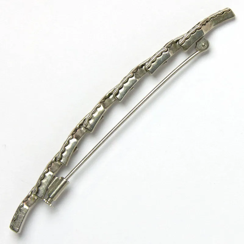 Diamanté Lightning Bolt 1930s Brooch by Schreiber & Hiller