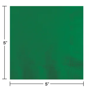 Emerald Green Beverage Napkin 2PLY (600 Per Case)