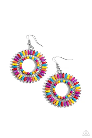 Ferris Wheel Finale - Multi Earrings - Paparazzi Accessories