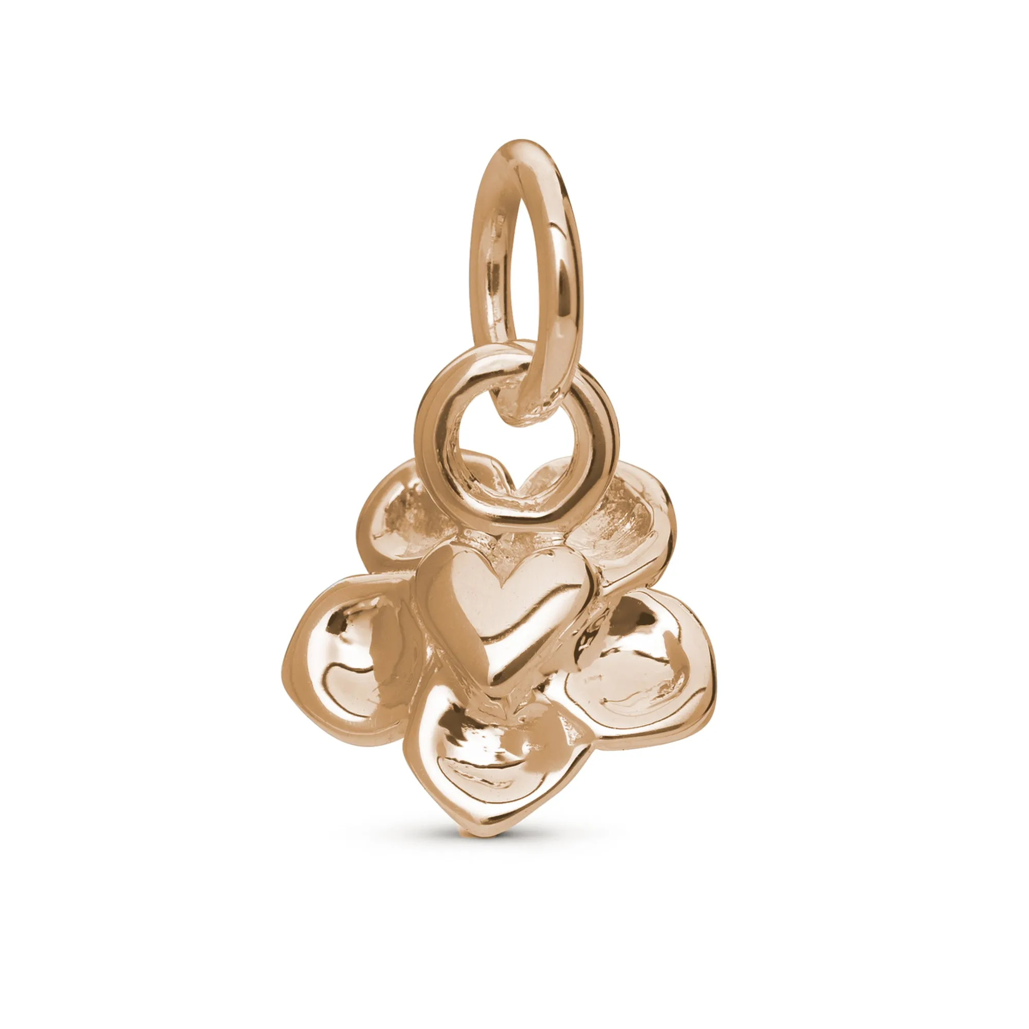 Forget-Me-Not Flower 18ct Rose Gold Vermeil Charm