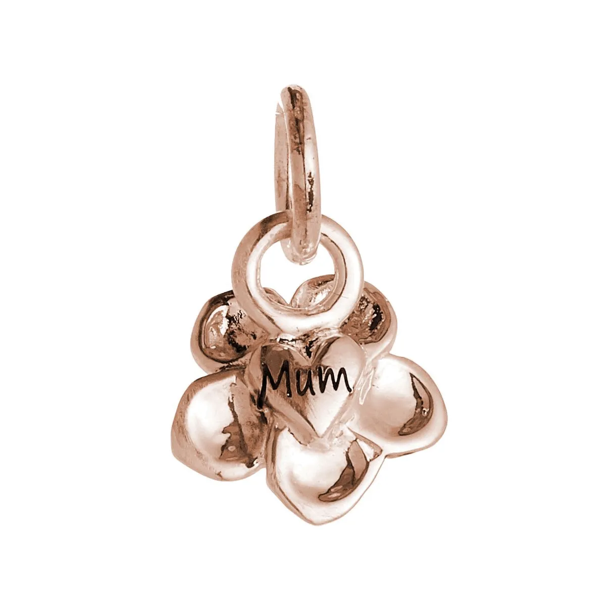 Forget-Me-Not Flower 18ct Rose Gold Vermeil Charm