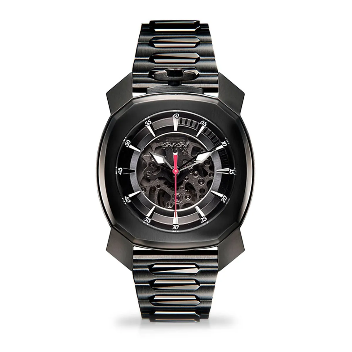 Gaga Milano Automatic Watch Frame_One Skeleton Black PVD 7072.01