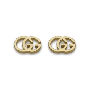 GC GG Running 18ct Yellow Gold Stud Earrings